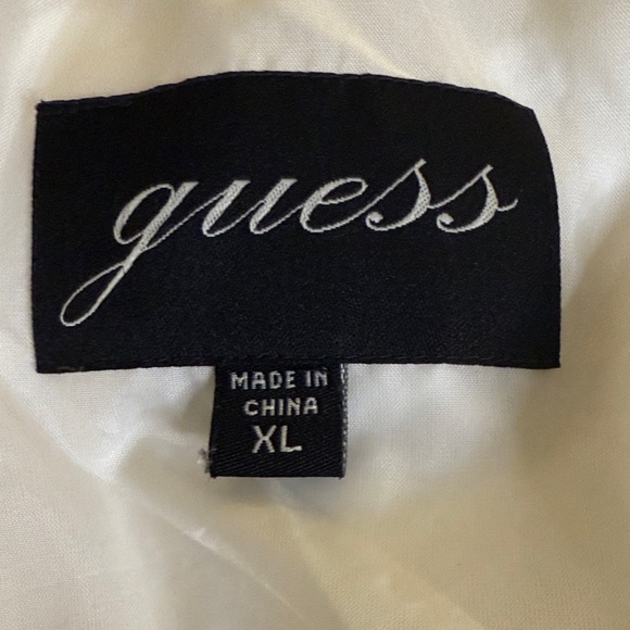 Guess Women's Cream Puffer Jacket 55 % down cluster and 45 % feathers - Picture 2 of 15